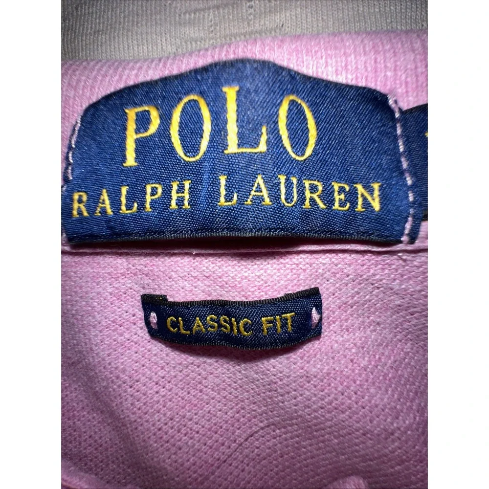 Polo Ralph Lauren Men's XL Classic Fit Pink Cotton Polo Shirt